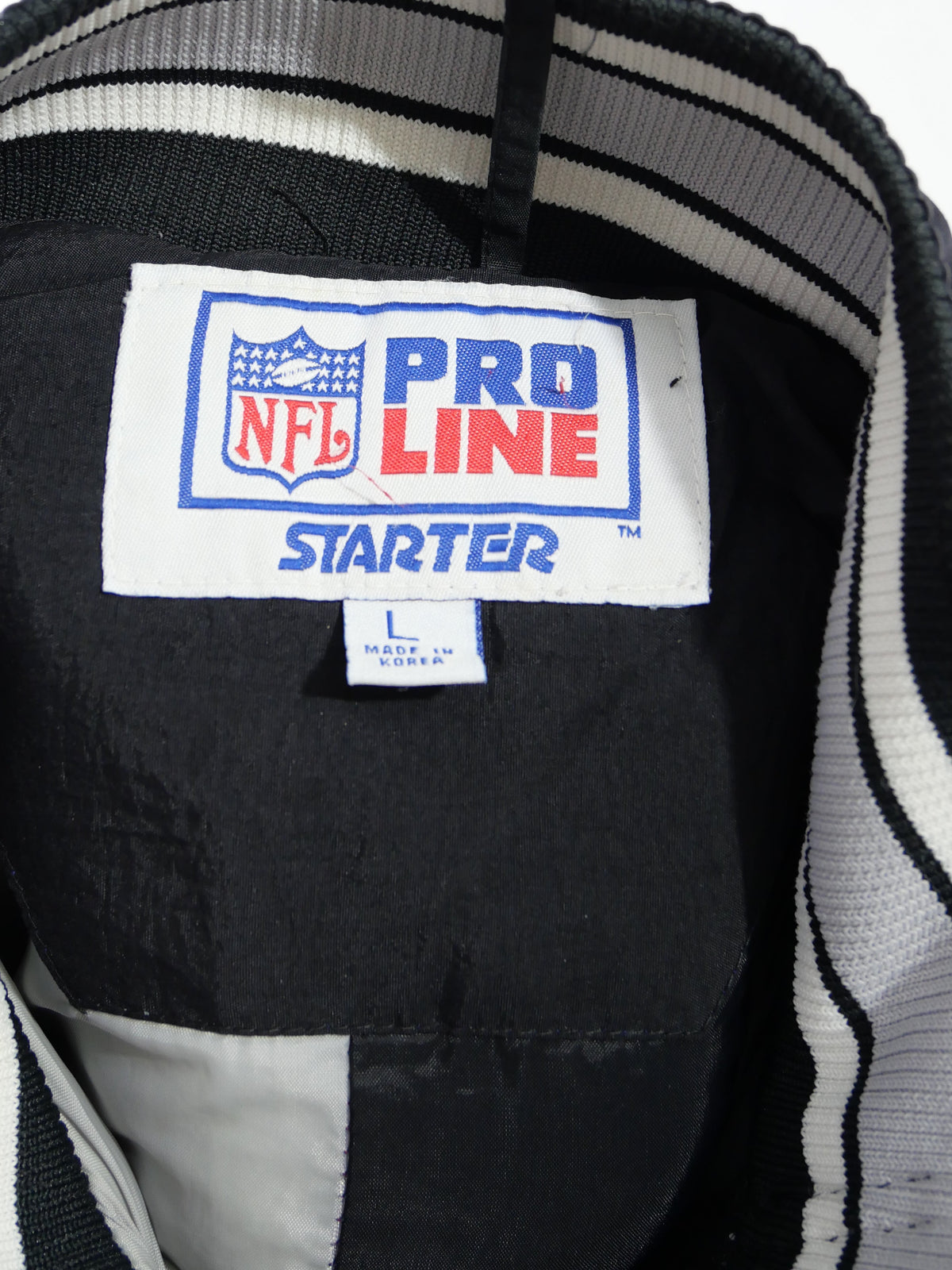 (L) Oakland Raiders Starter Jacket